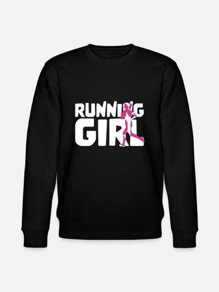 Runner girl running - Stanley/Stella CHANGER Unisex Organic Sweatshirt - black