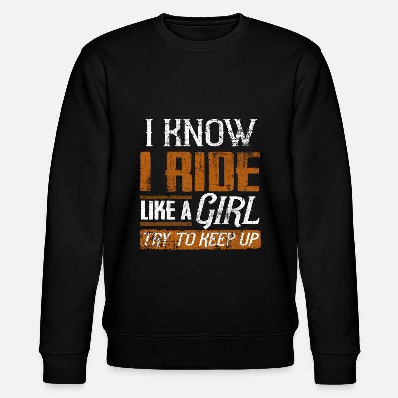 Reiter Mädchen Pferdemädchen - Stanley/Stella Unisex Bio-Sweatshirt CHANGER  - Schwarz