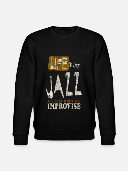 jazz - Stanley/Stella CHANGER Unisex Organic Sweatshirt - black
