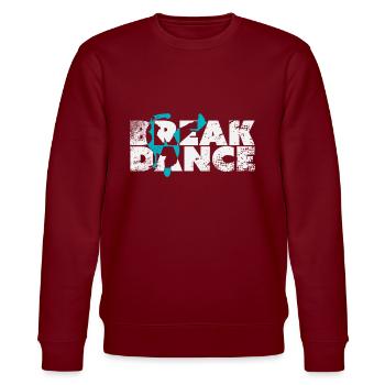 Breakdance - Stanley/Stella Unisex Bio-Sweatshirt CHANGER  - Burgunderrot - Vorne - Nik (191cm) & Marisol (170cm)