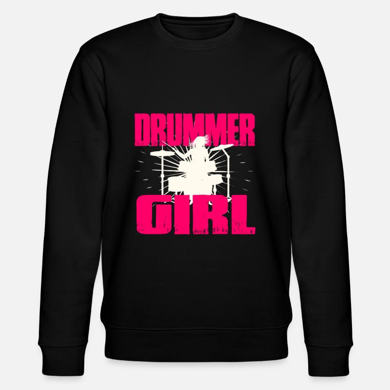 Schlagzeug Mädchen - Stanley/Stella Unisex Bio-Sweatshirt CHANGER  - Schwarz