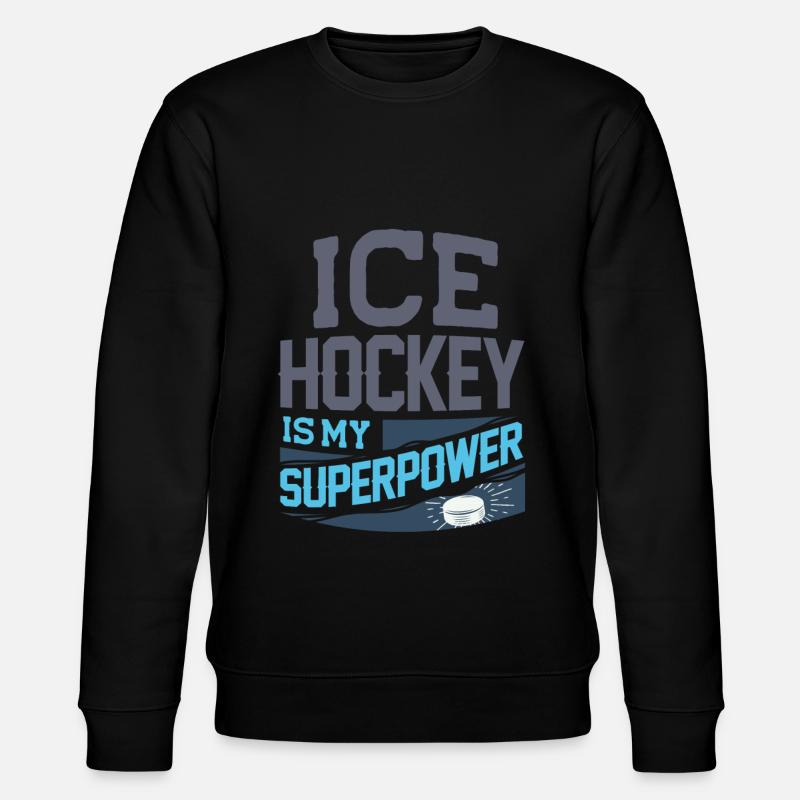 Eishockey - Stanley/Stella Unisex Bio-Sweatshirt CHANGER  - Schwarz