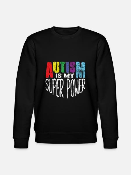 autism - Stanley/Stella CHANGER Unisex Organic Sweatshirt - black