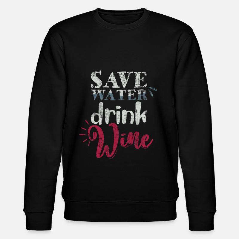 Wein Weinkenner - Stanley/Stella Unisex Bio-Sweatshirt CHANGER - Schwarz