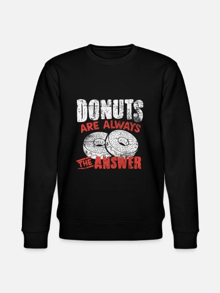 donut - Stanley/Stella CHANGER Unisex Organic Sweatshirt - black