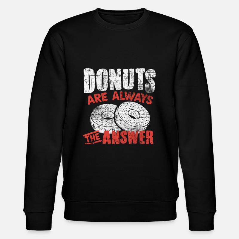 Donut - Stanley/Stella Unisex Bio-Sweatshirt CHANGER - Schwarz