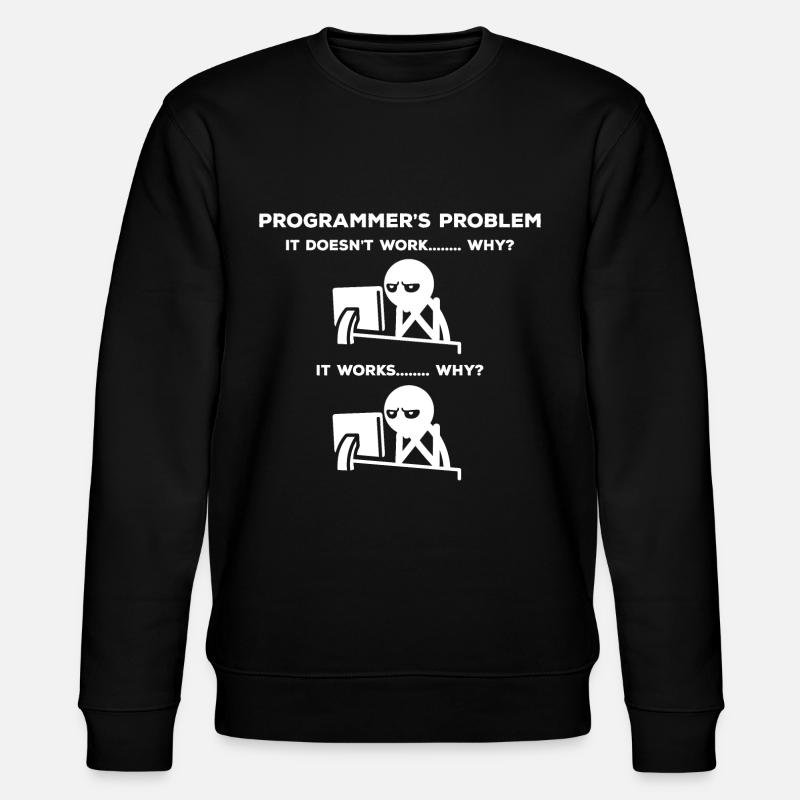 Informatiker Problem - Stanley/Stella Unisex Bio-Sweatshirt CHANGER  - Schwarz