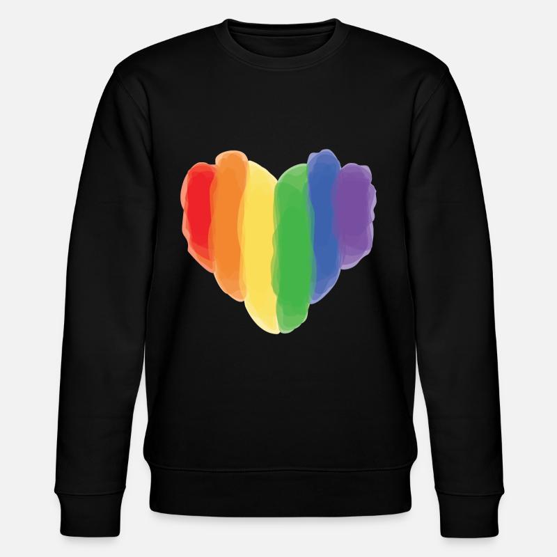 LGBT - Stanley/Stella Unisex Bio-Sweatshirt CHANGER  - Schwarz