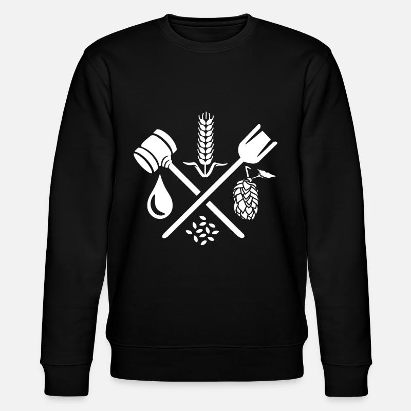 Bier Brauen Handwerk - Stanley/Stella Unisex Bio-Sweatshirt CHANGER  - Schwarz