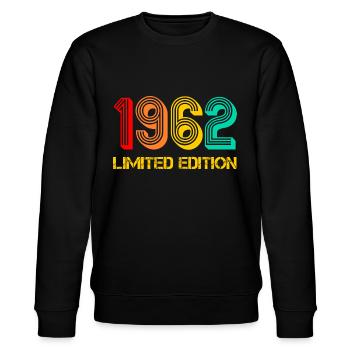 Limited Edition 1962 Année de naissance Idée cadeau - Sweat bio CHANGER Stanley/Stella Unisexe - noir - Devant - Nik (191cm) & Marisol (170cm)