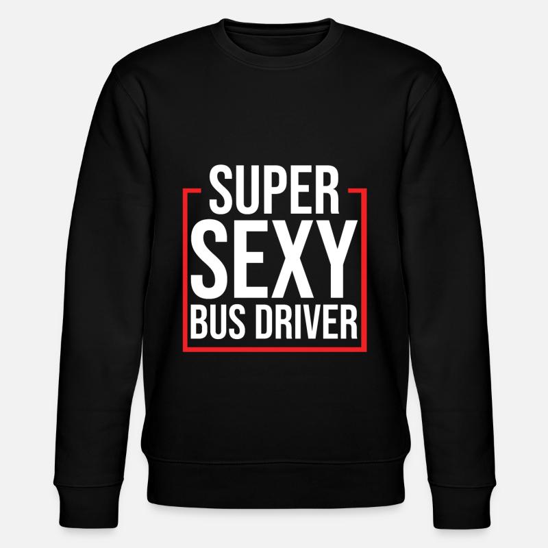Busfahrer ÖPNV Beruf Leidenschaft Geschenkidee - Stanley/Stella Unisex Bio-Sweatshirt CHANGER  - Schwarz