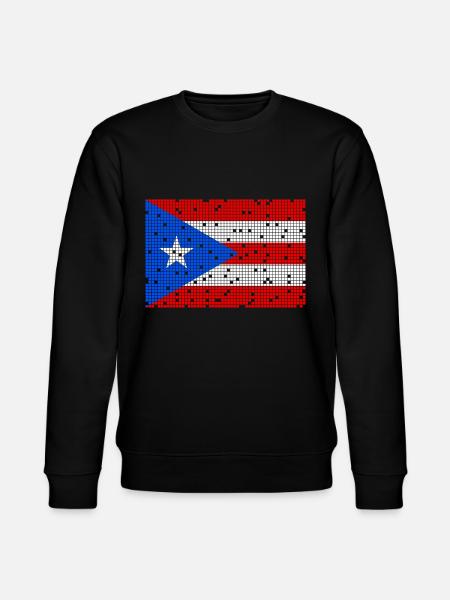 8bit Puerto Rico - Stanley/Stella CHANGER Unisex Organic Sweatshirt - black