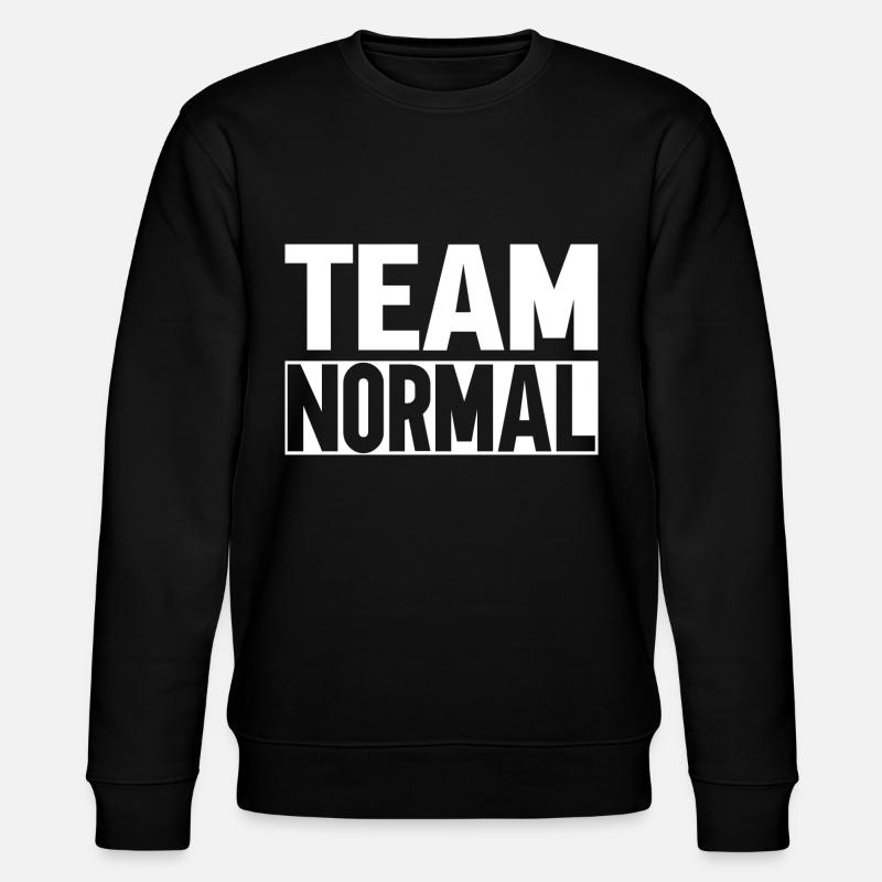 Team Normal - Stanley/Stella Unisex Bio-Sweatshirt CHANGER  - Schwarz