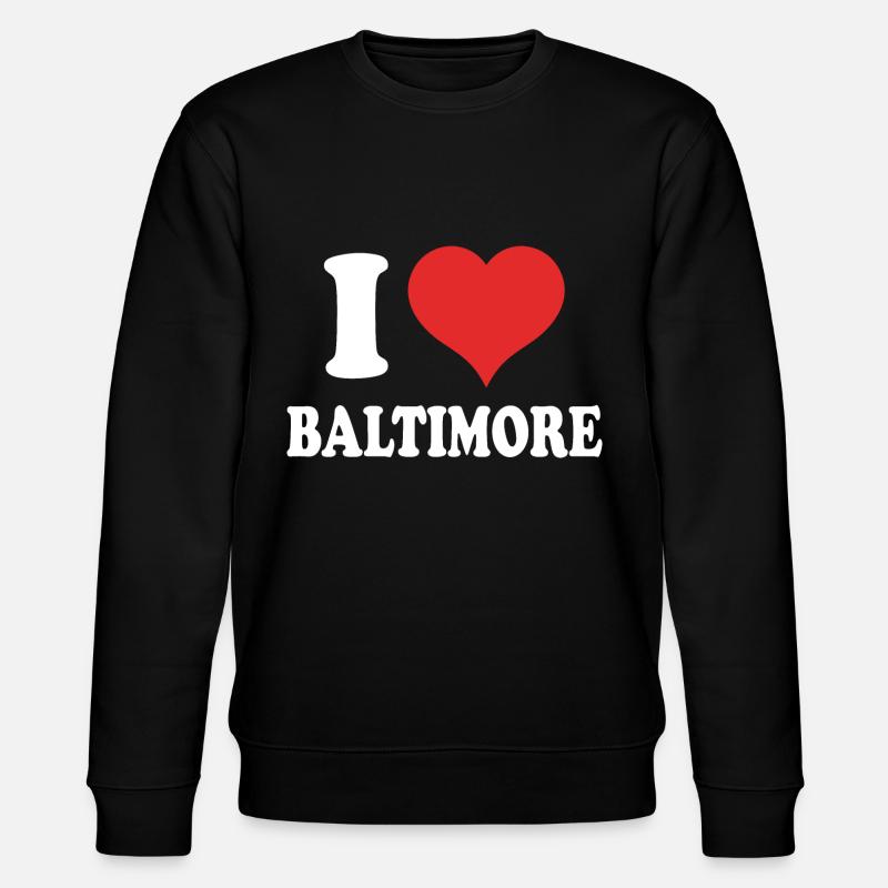 Baltimore - Stanley/Stella CHANGER Unisex Organic Sweatshirt - black