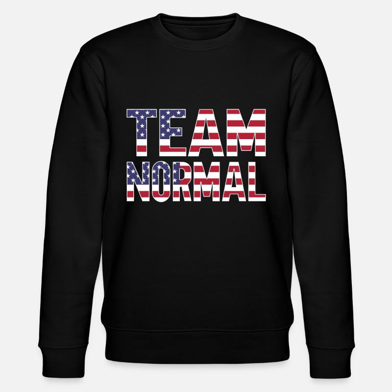 Team Normal - Stanley/Stella Unisex Bio-Sweatshirt CHANGER  - Schwarz