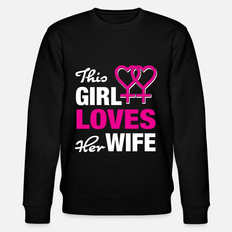 Lesbische Liebe - Stanley/Stella Unisex Bio-Sweatshirt CHANGER  - Schwarz