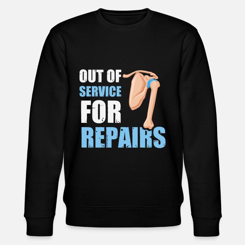 Shoulder Replacement - Stanley/Stella CHANGER Unisex Organic Sweatshirt - black