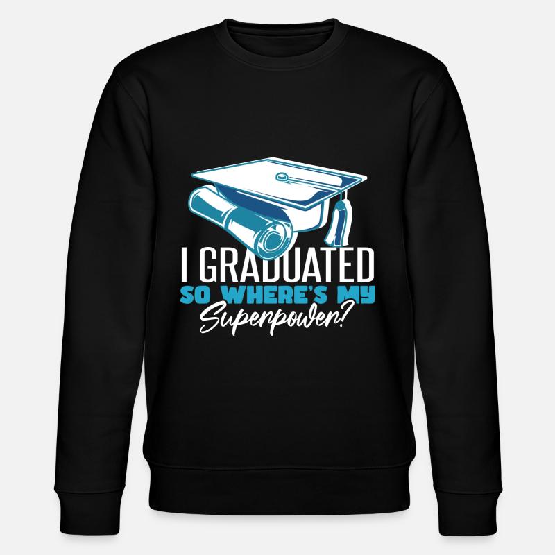 Graduated University Master Graduation - Stanley/Stella CHANGER Unisex Organic Sweatshirt - black