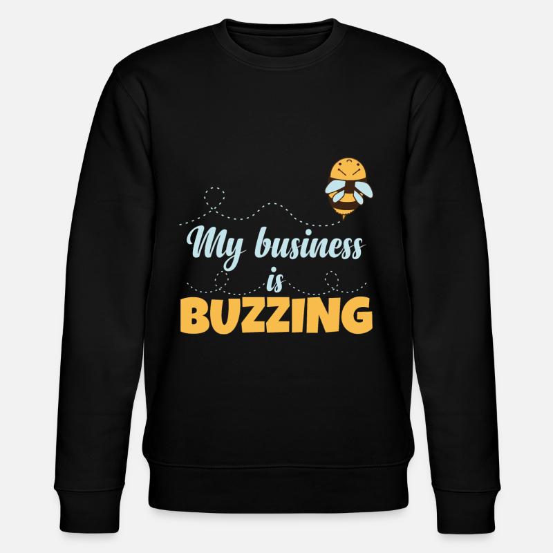 Mon entreprise bourdonne drôle d’apiculture - Sweat bio CHANGER Stanley/Stella Unisexe - noir