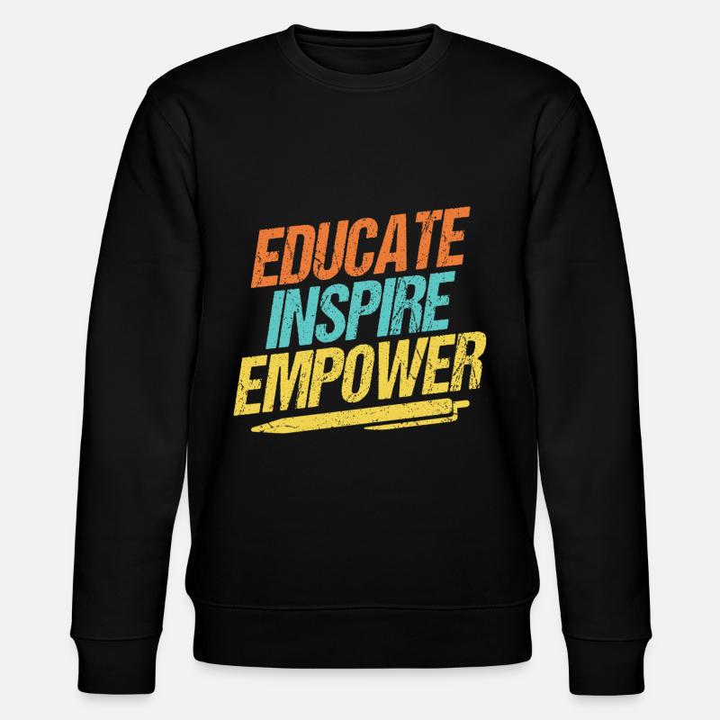 Éduquer Inspirer Responsabiliser - Sweat bio CHANGER Stanley/Stella Unisexe - noir