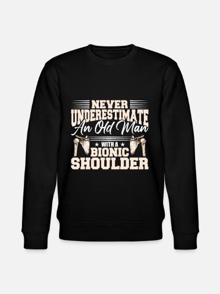 Bionic Shoulder Replacement - Stanley/Stella CHANGER Unisex Organic Sweatshirt - black
