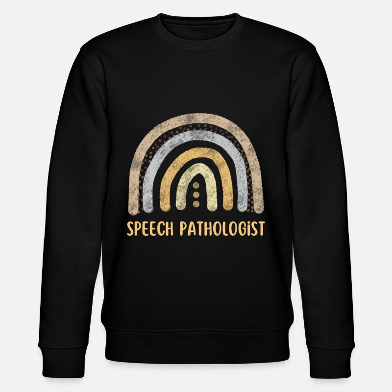 Speech Pathologist Rainbow - Stanley/Stella CHANGER Unisex Organic Sweatshirt - black