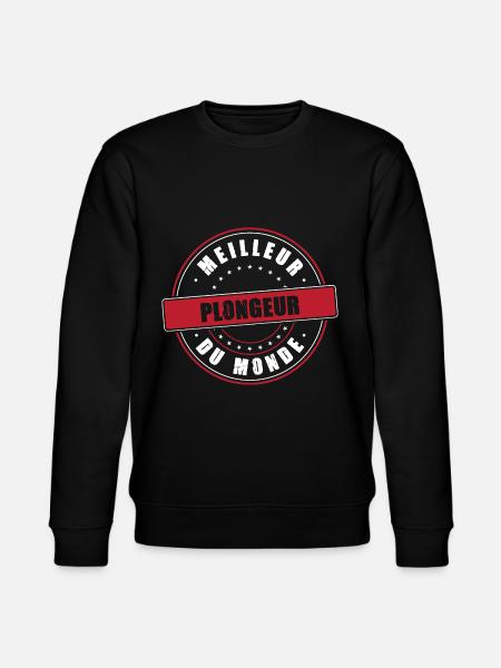 Meilleur plongeur profession métier humour - Sweat bio CHANGER Stanley/Stella Unisexe - noir