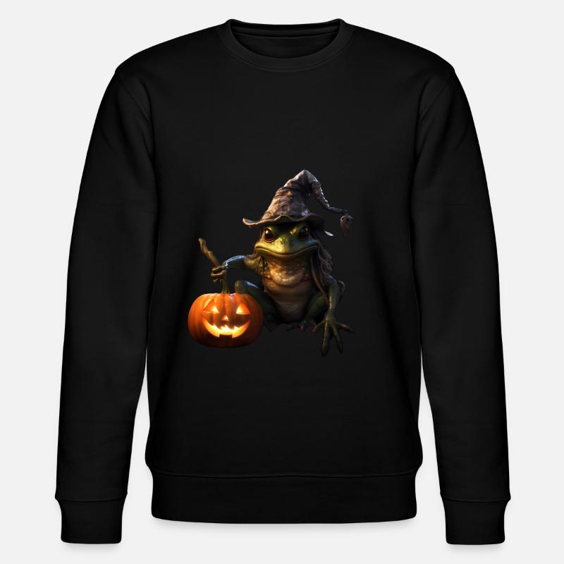 Crapaud sorcier d’Halloween - Sweat bio CHANGER Stanley/Stella Unisexe - noir