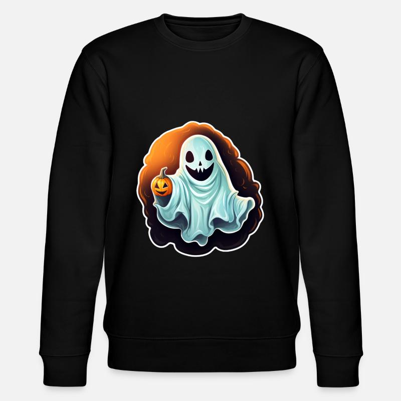 Halloween Ghost - Stanley/Stella CHANGER Unisex Organic Sweatshirt - black