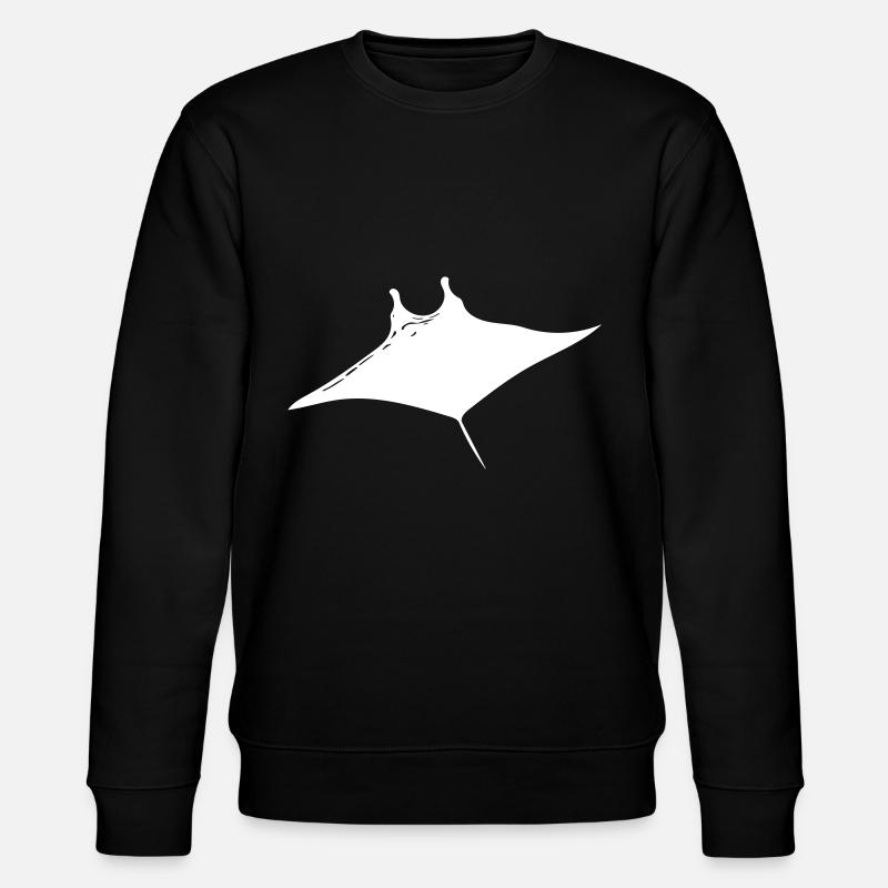 Manta Rochen Vector Style - Stanley/Stella Unisex Bio-Sweatshirt CHANGER  - Schwarz