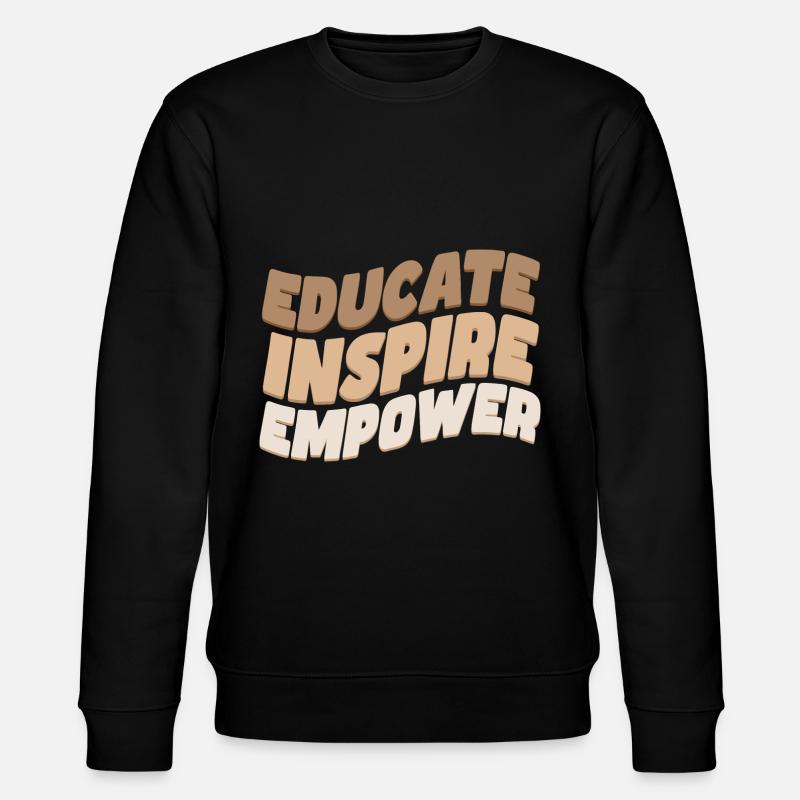 Éduquer Inspirer Responsabiliser - Sweat bio CHANGER Stanley/Stella Unisexe - noir