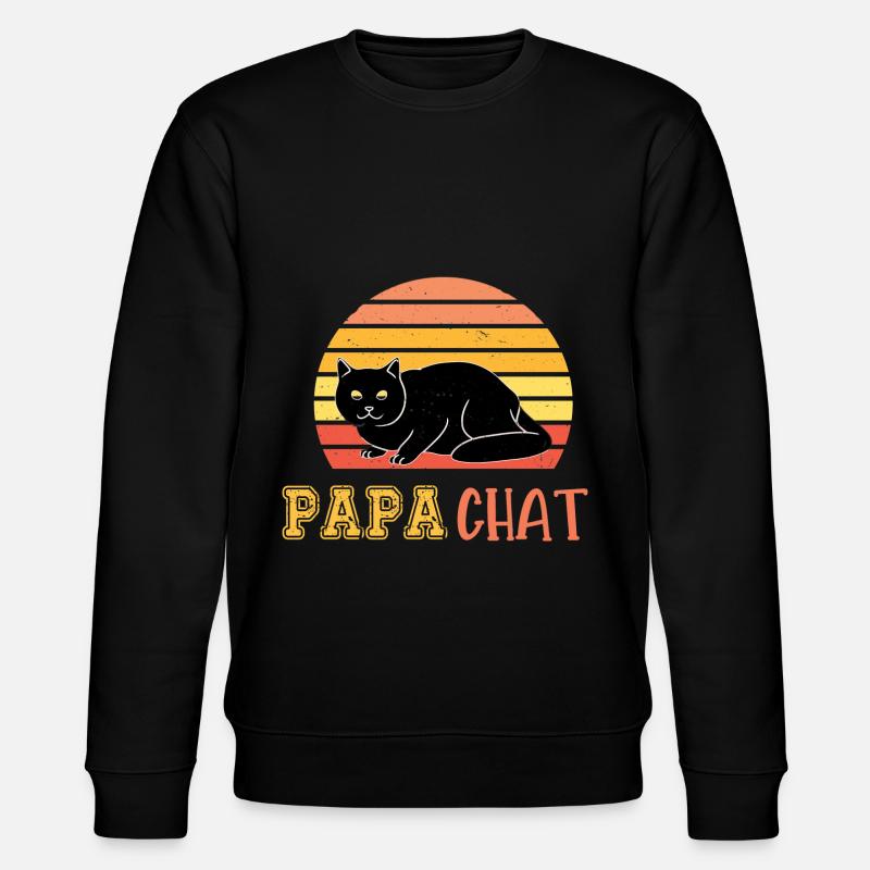 papa chat - Sweat bio CHANGER Stanley/Stella Unisexe - noir