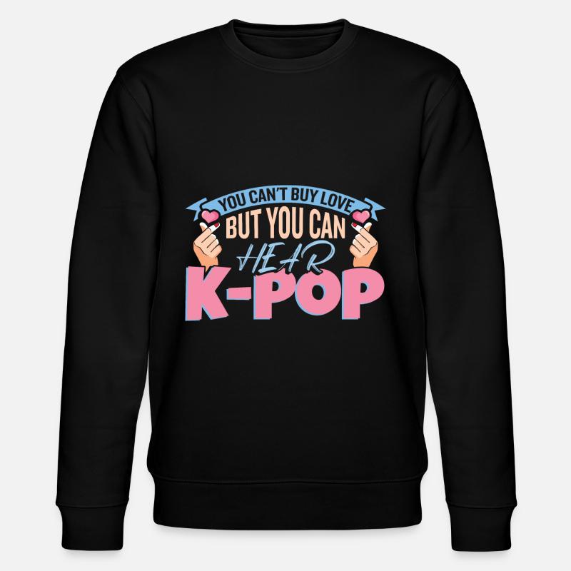 Kpop | Fingerherz | Anime-| Südkorea - Stanley/Stella Unisex Bio-Sweatshirt CHANGER - Schwarz