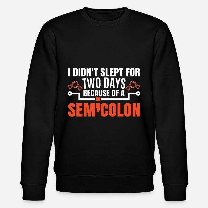 Coding Funny Coder Joke - Stanley/Stella CHANGER Unisex Organic Sweatshirt - black