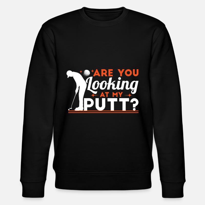 Siehst du meinen Putt an? - Stanley/Stella Unisex Bio-Sweatshirt CHANGER  - Schwarz