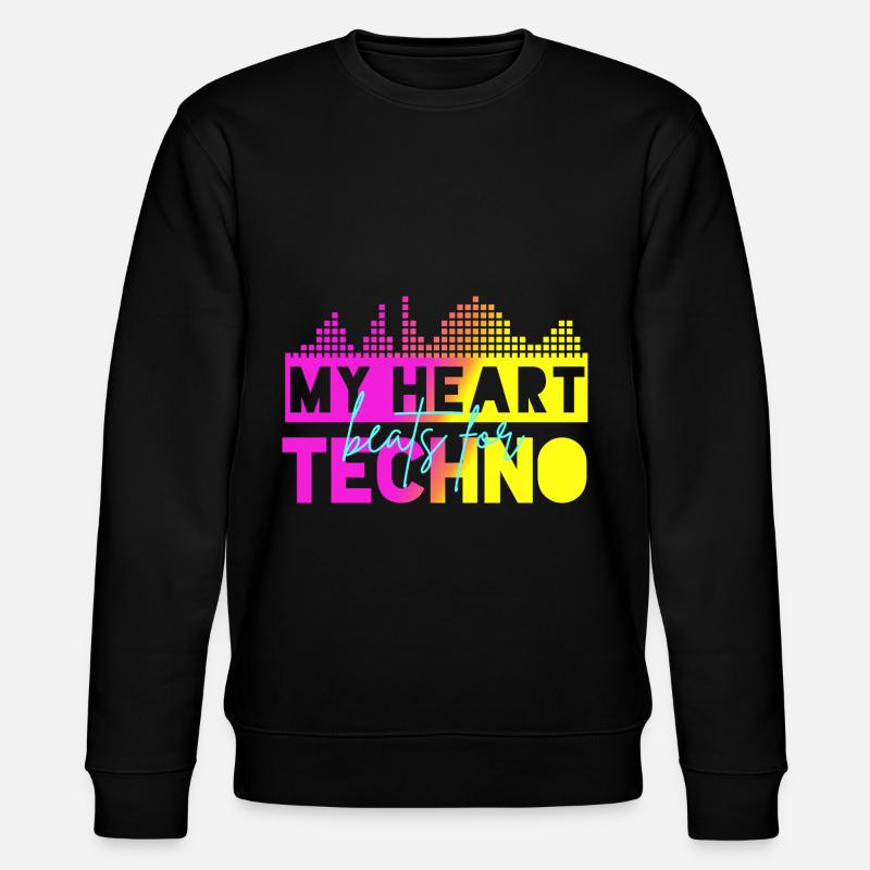 Techno-Beats - Stanley/Stella Unisex Bio-Sweatshirt CHANGER  - Schwarz