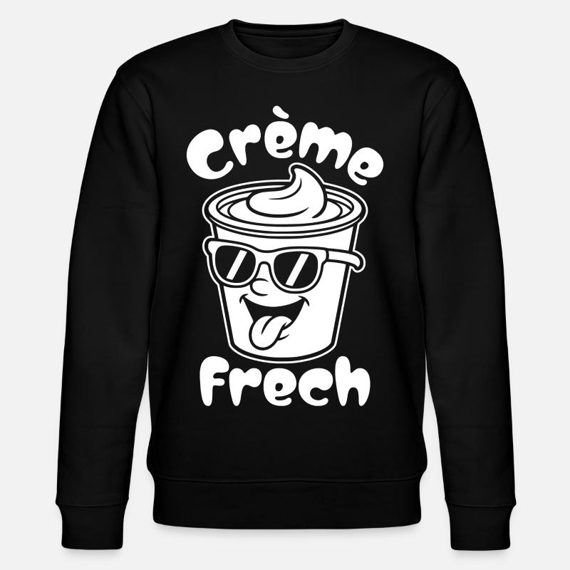 Crème Frech - Stanley/Stella Unisex Bio-Sweatshirt CHANGER  - Schwarz