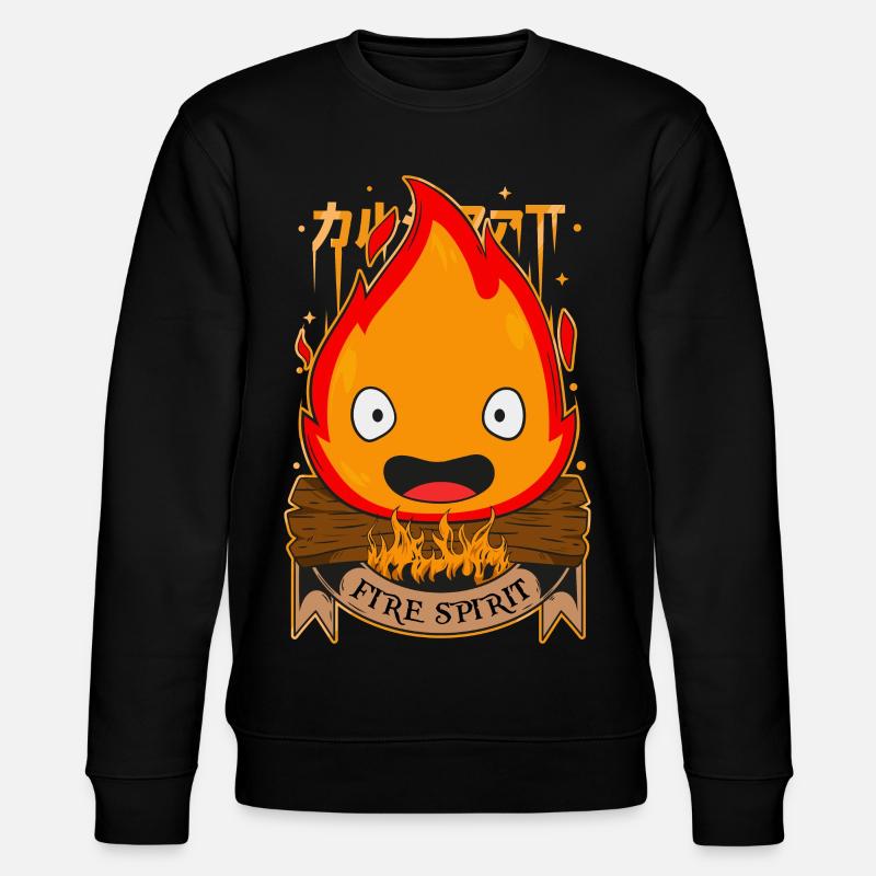 Geist des Feuers - Stanley/Stella Unisex Bio-Sweatshirt CHANGER  - Schwarz