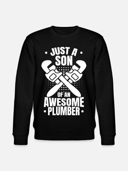 Plumber Boy - Stanley/Stella CHANGER Unisex Organic Sweatshirt - black