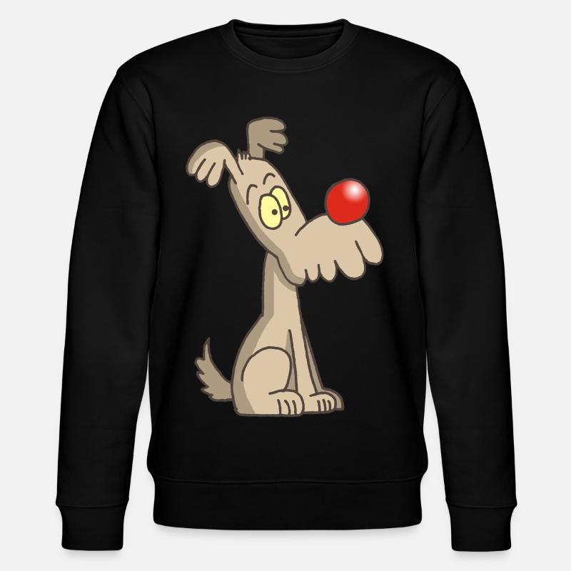 Chien rigolo et mignon - Sweat bio CHANGER Stanley/Stella Unisexe - noir