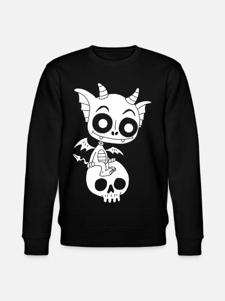 Little White Demon Rests - Stanley/Stella CHANGER Unisex Organic Sweatshirt - black