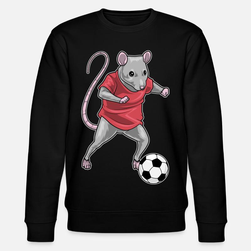 Rat Soccer Player Soccer - Stanley/Stella CHANGER Unisex Organic Sweatshirt - black