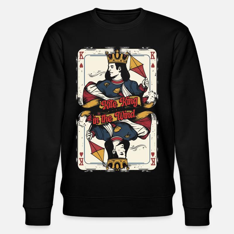 Cerf-volant Cerf-volant Roi dans le vent - Sweat bio CHANGER Stanley/Stella Unisexe - noir