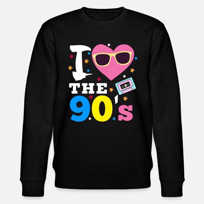 J'aime les années 90 - Sweat bio CHANGER Stanley/Stella Unisexe - noir