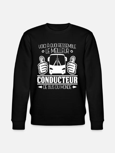 Bester Busfahrer der Welt - Stanley/Stella Unisex Bio-Sweatshirt CHANGER  - Schwarz