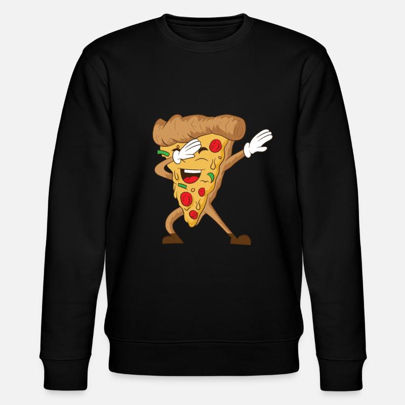 Dabbing Pizza - Stanley/Stella Unisex Bio-Sweatshirt CHANGER  - Schwarz