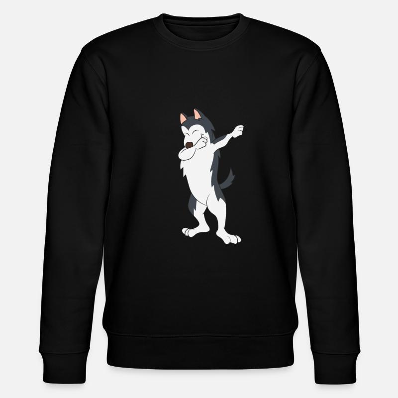 Huskey / Husky Dab - Stanley/Stella CHANGER Unisex Organic Sweatshirt - black