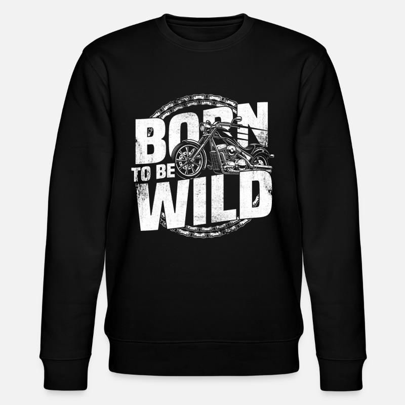 Born Wild - Stanley/Stella CHANGER Unisex Organic Sweatshirt - black