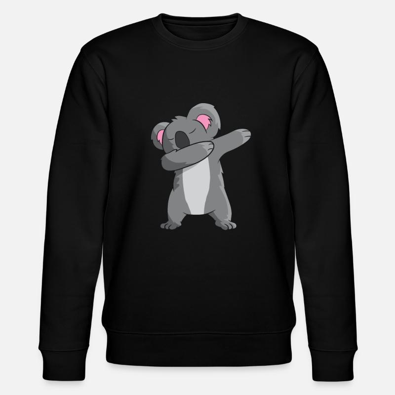 Koala - DAB / dancing / dabbing / dabben - Stanley/Stella CHANGER Unisex Organic Sweatshirt - black