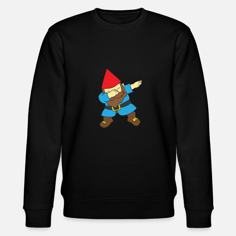 Gartenzwerg - Dab, dabbing, dabben, tanzen - Stanley/Stella Unisex Bio-Sweatshirt CHANGER - Schwarz